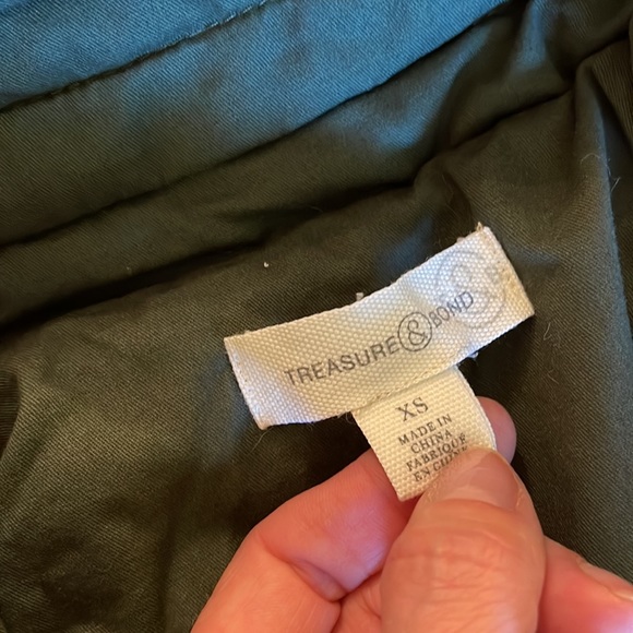 NWOT Treasure & Bond - Military Liner Style Jacket - Army Green - Oversized - XS - Picture 4 of 9